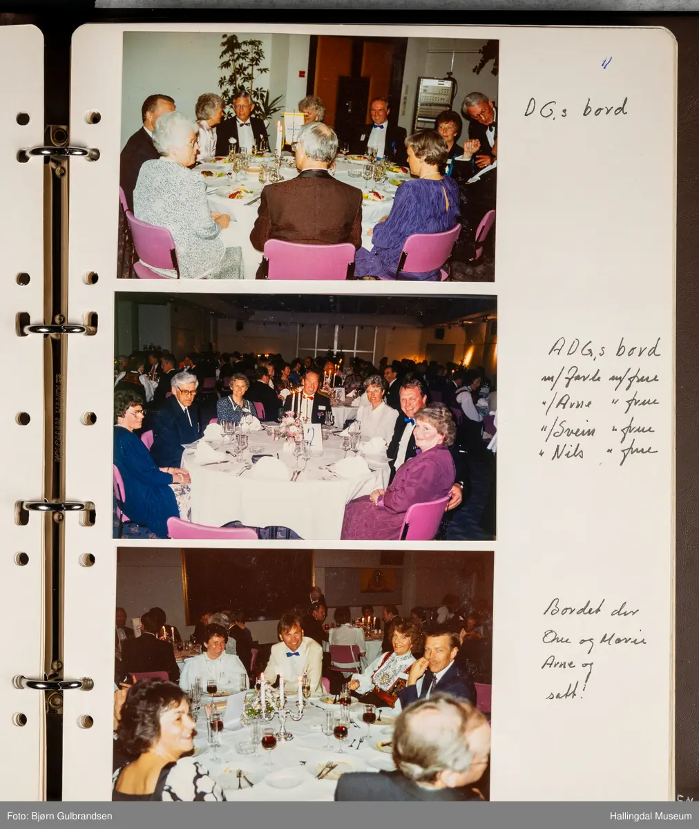 Et brunt album med 80 sider med tekst og bilder. Laget av Lions Club Nesbyen.   