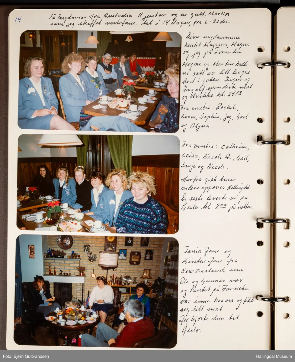 Et brunt album med 80 sider med tekst og bilder. Laget av Lions Club Nesbyen.   