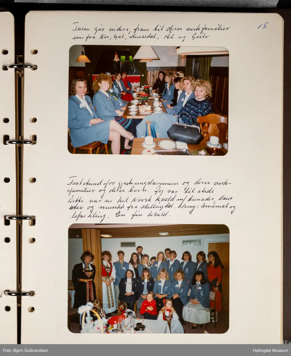 Et brunt album med 80 sider med tekst og bilder. Laget av Lions Club Nesbyen.   