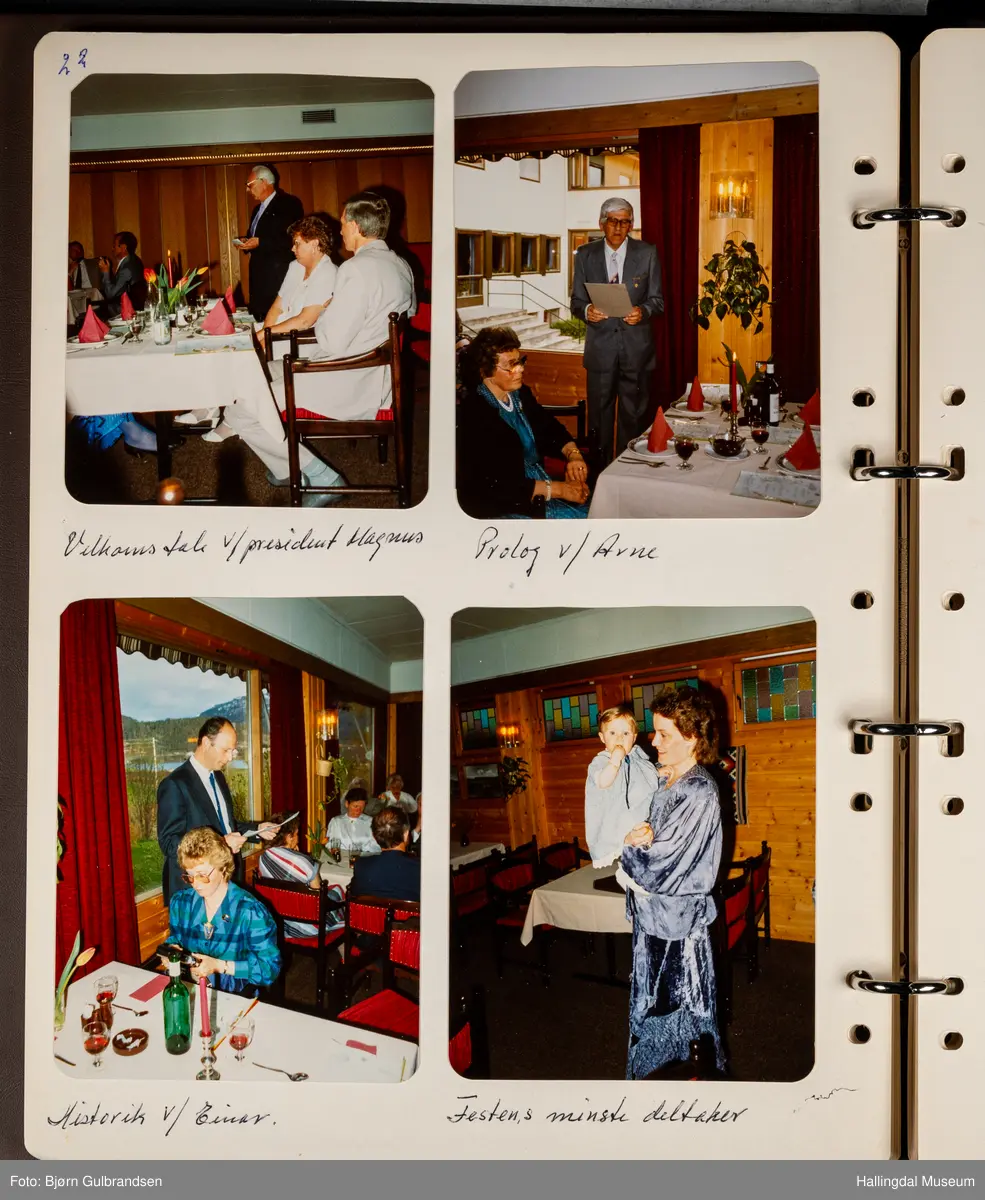 Et brunt album med 80 sider med tekst og bilder. Laget av Lions Club Nesbyen.   