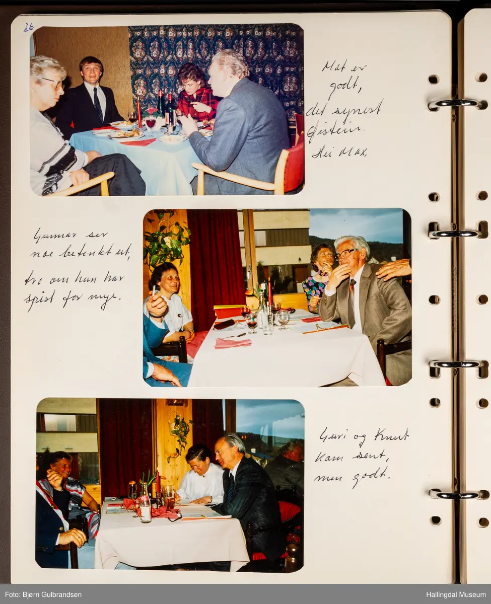 Et brunt album med 80 sider med tekst og bilder. Laget av Lions Club Nesbyen.   