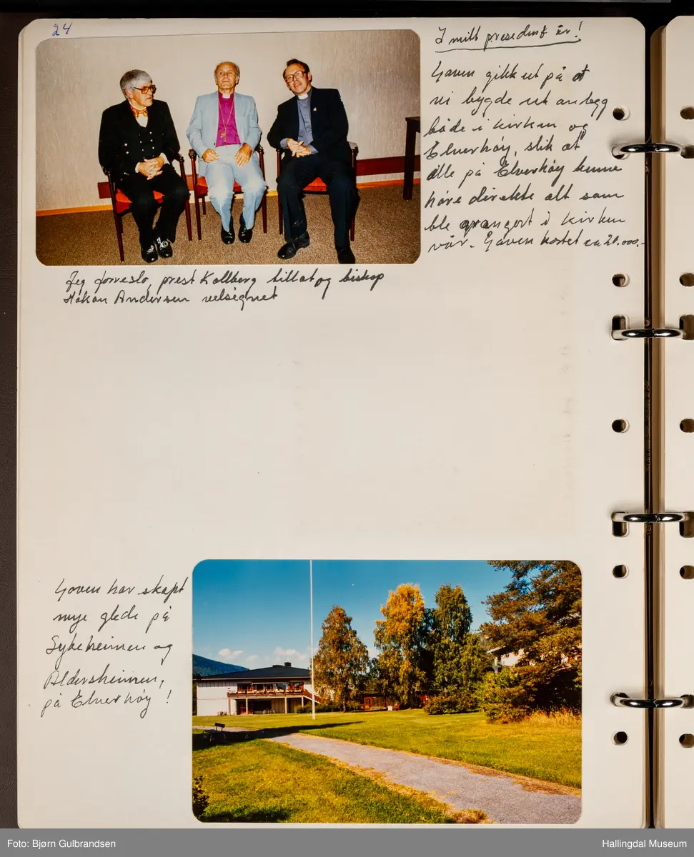 Et brunt album med 80 sider med tekst og bilder. Laget av Lions Club Nesbyen.   