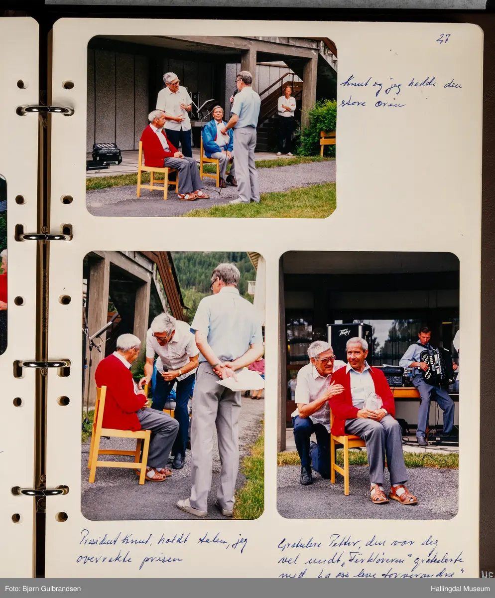 Et brunt album med 80 sider med tekst og bilder. Laget av Lions Club Nesbyen.   