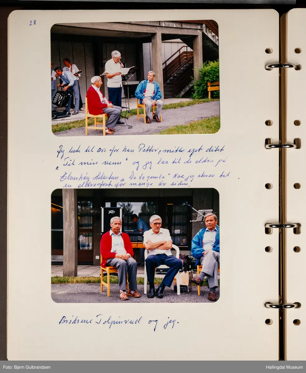 Et brunt album med 80 sider med tekst og bilder. Laget av Lions Club Nesbyen.   
