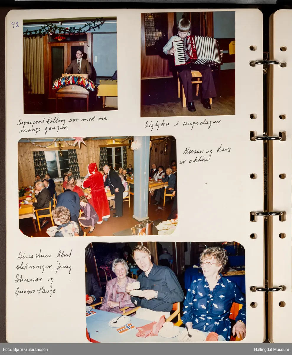 Et brunt album med 80 sider med tekst og bilder. Laget av Lions Club Nesbyen.   