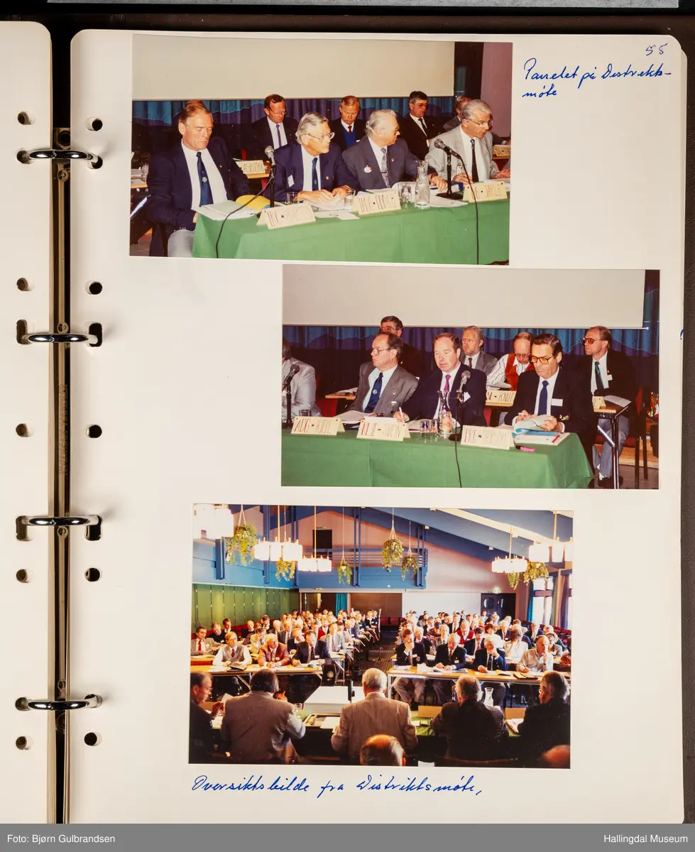 Et brunt album med 80 sider med tekst og bilder. Laget av Lions Club Nesbyen.   