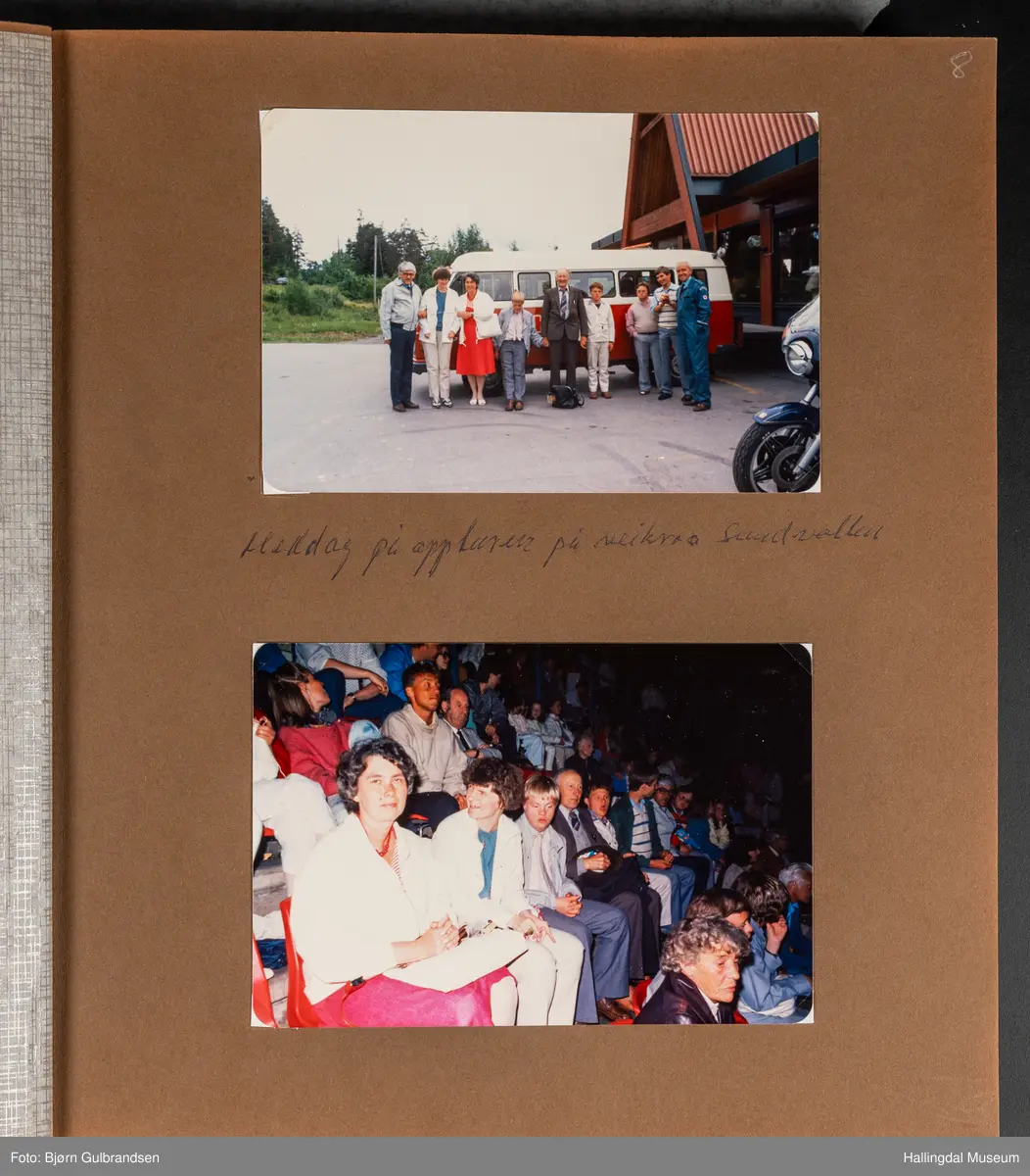 Et brunt læralbum med 74 sider med tekst og bilder. Laget av Lions Club Nesbyen.   