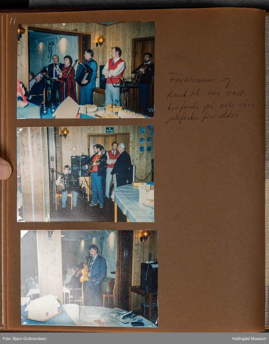 Et brunt læralbum med 74 sider med tekst og bilder. Laget av Lions Club Nesbyen.   