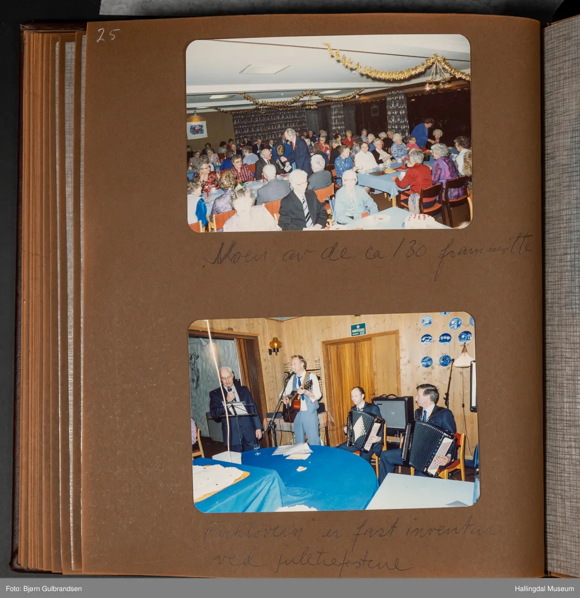 Et brunt læralbum med 74 sider med tekst og bilder. Laget av Lions Club Nesbyen.   