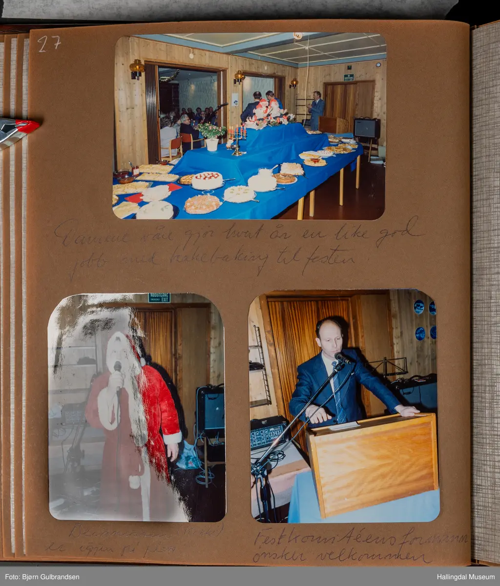 Et brunt læralbum med 74 sider med tekst og bilder. Laget av Lions Club Nesbyen.   