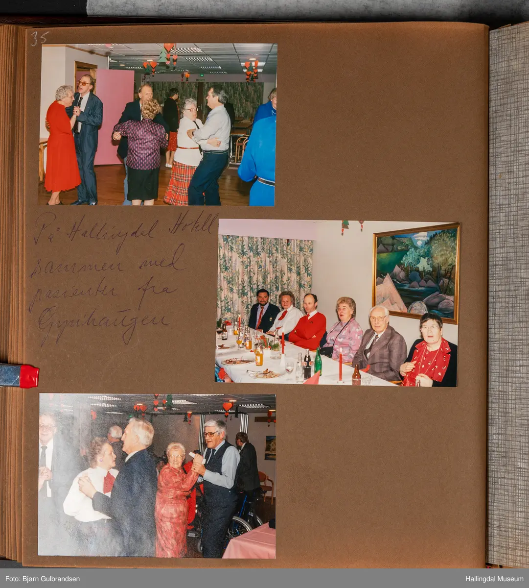 Et brunt læralbum med 74 sider med tekst og bilder. Laget av Lions Club Nesbyen.   