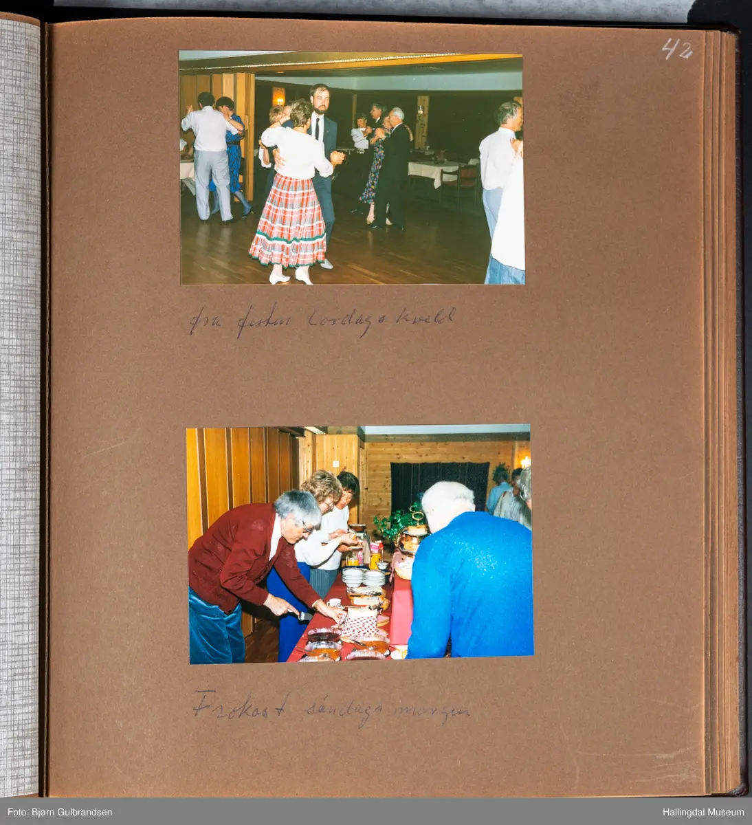 Et brunt læralbum med 74 sider med tekst og bilder. Laget av Lions Club Nesbyen.   