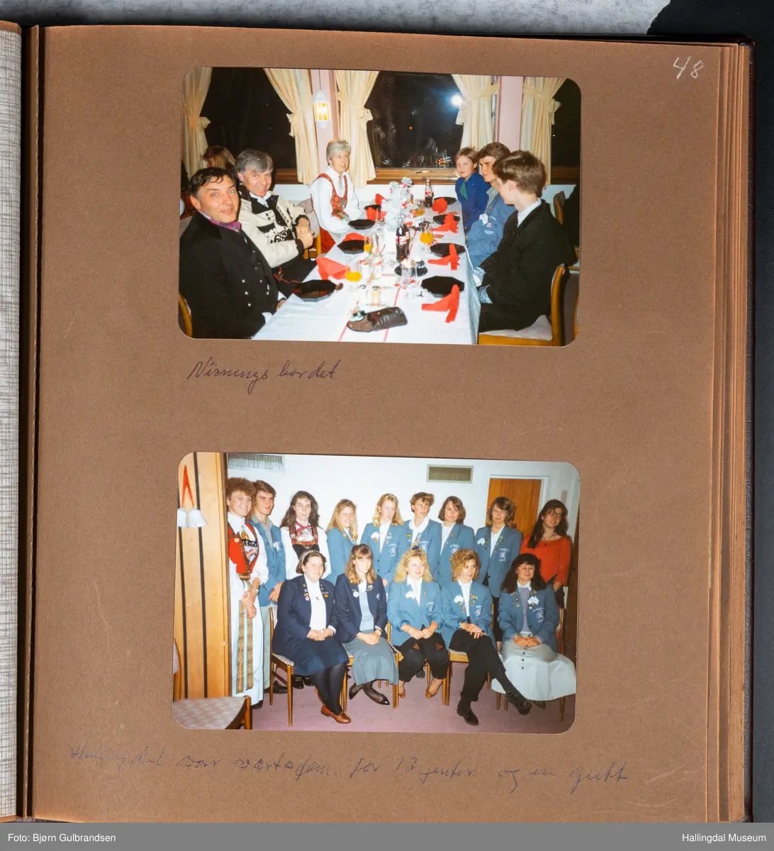 Et brunt læralbum med 74 sider med tekst og bilder. Laget av Lions Club Nesbyen.   