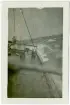 S/S KIRUNA på barlast i storm på atlanten utanför NewFoundland 1923 eller 1924.