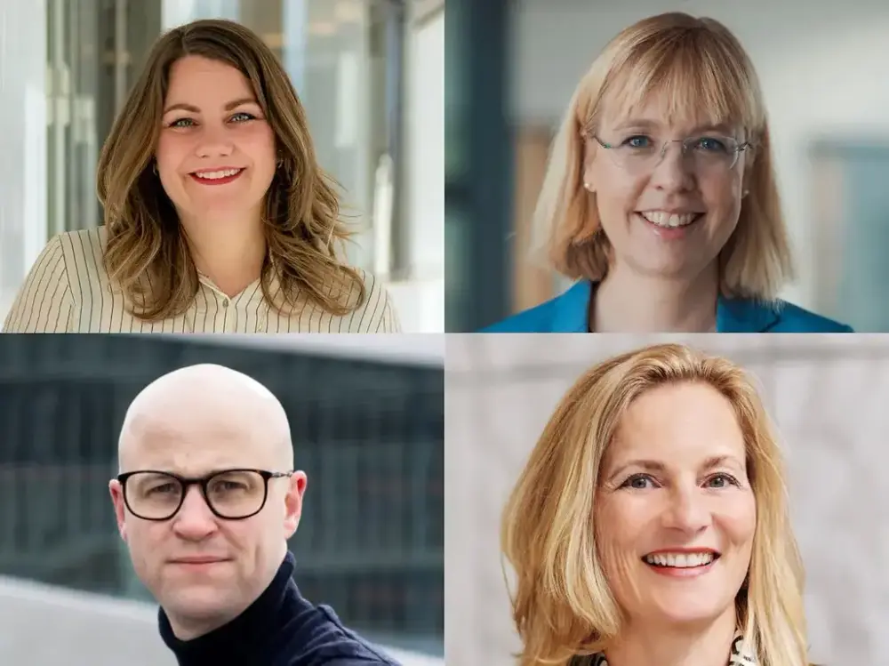 Pressefotoar av Marianne Wilhelmsen, Åse Wetås, Peder Lofnes Hauge og Unn Røyneland.