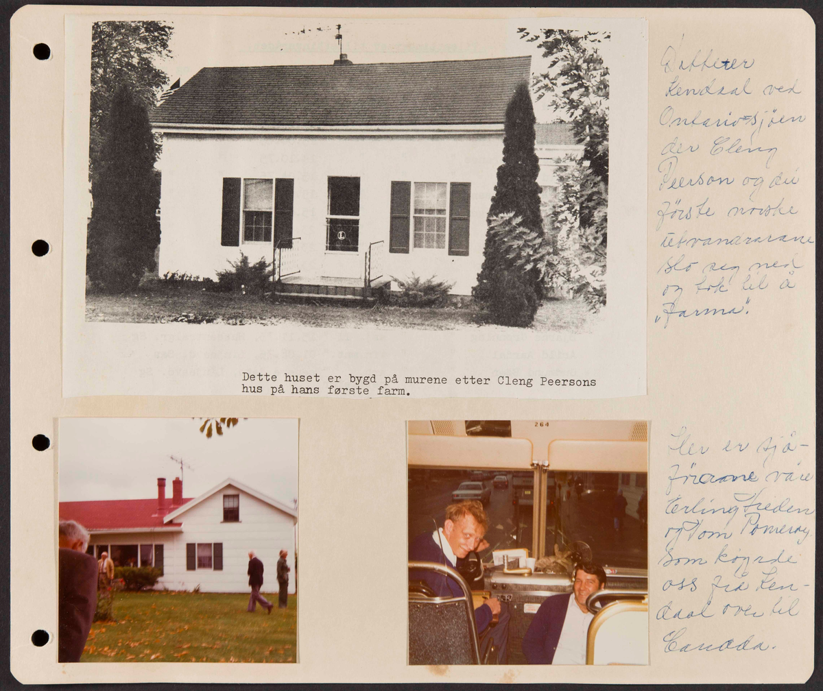 Album fra USA-reise i 1975 i forbindelse med 150-årsmarkering for norsk utvandring til USA. Albumet inneholder fotografier, reiserute, avisutklipp og tekster