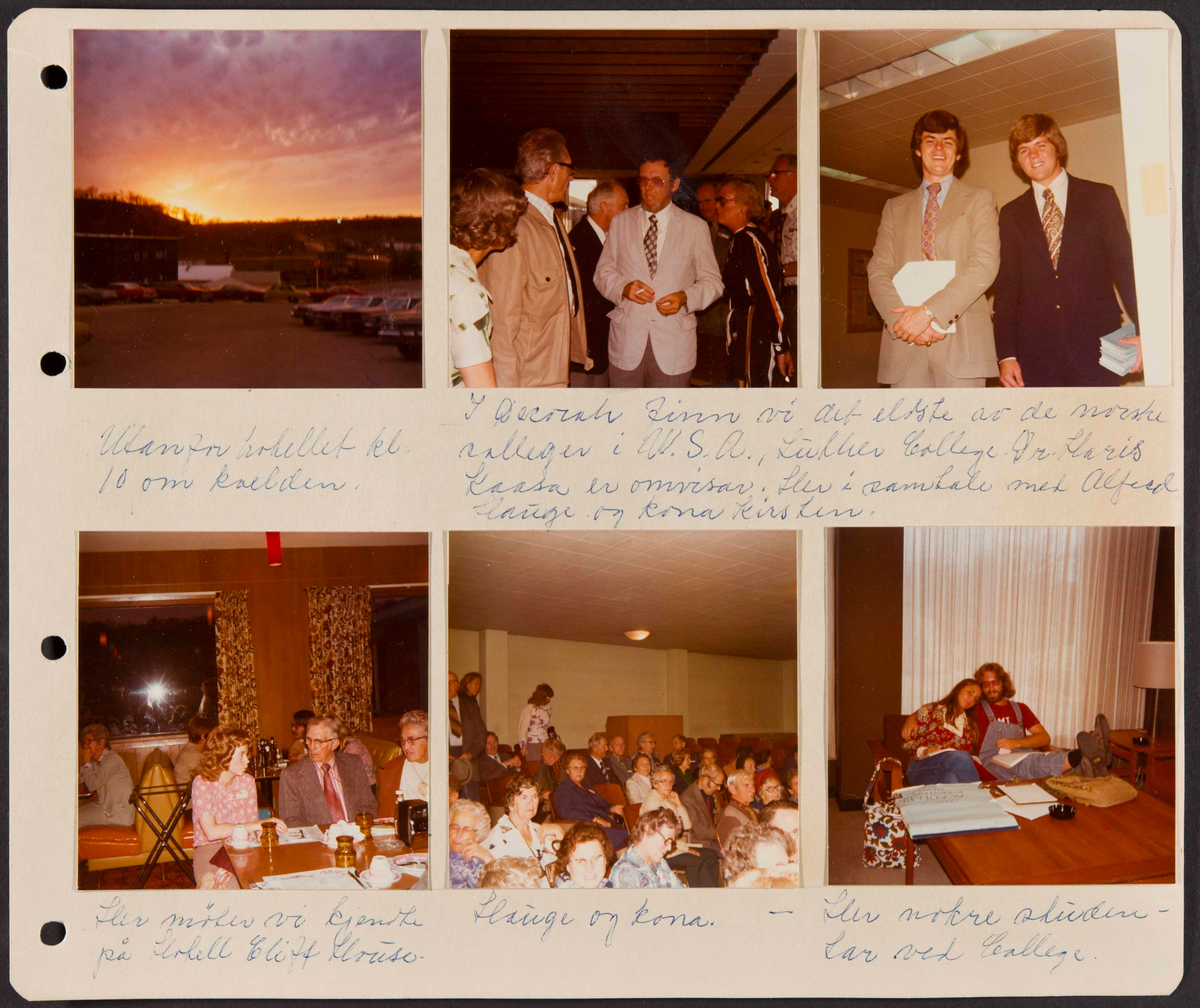 Album fra USA-reise i 1975 i forbindelse med 150-årsmarkering for norsk utvandring til USA. Albumet inneholder fotografier, reiserute, avisutklipp og tekster