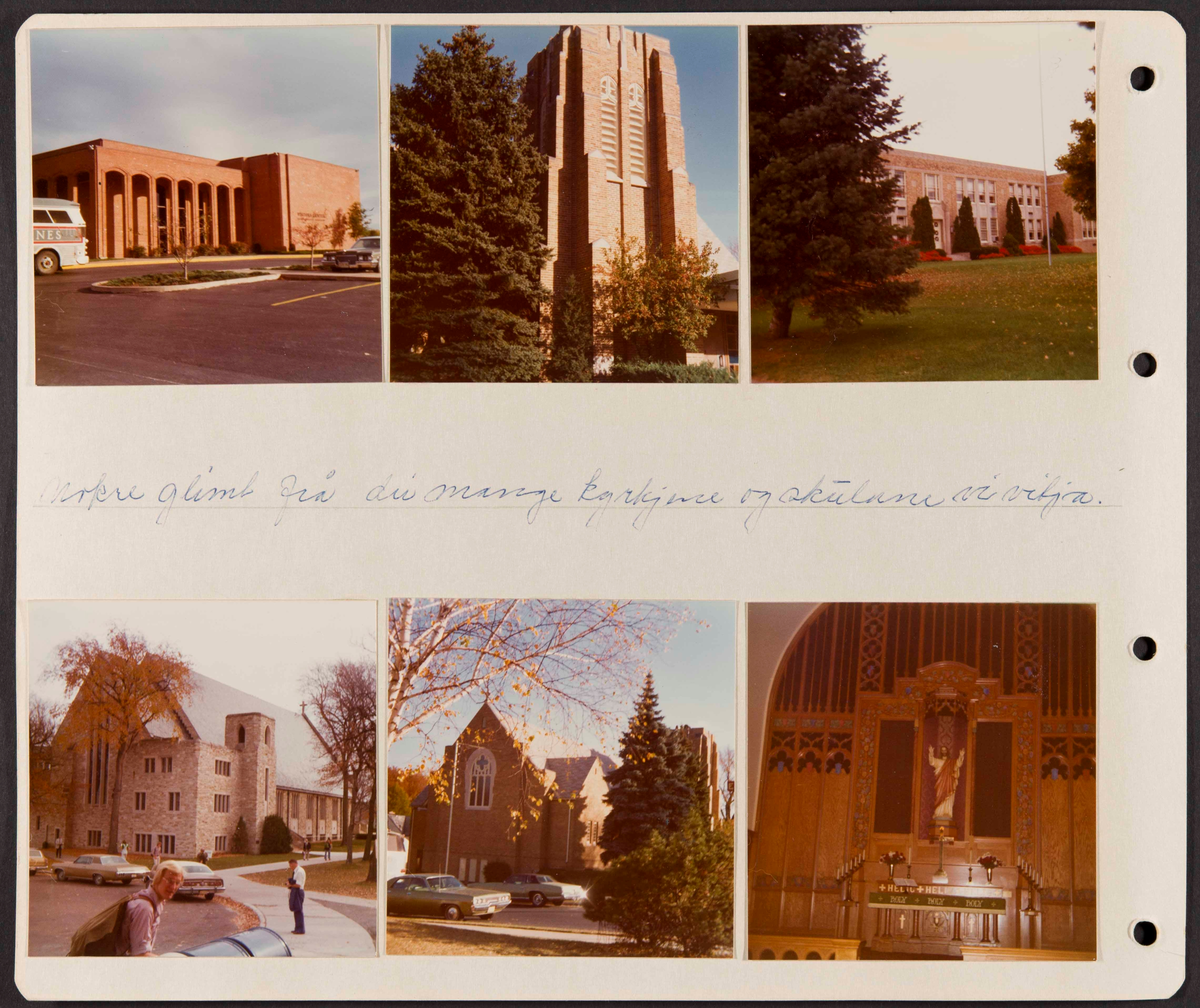 Album fra USA-reise i 1975 i forbindelse med 150-årsmarkering for norsk utvandring til USA. Albumet inneholder fotografier, reiserute, avisutklipp og tekster