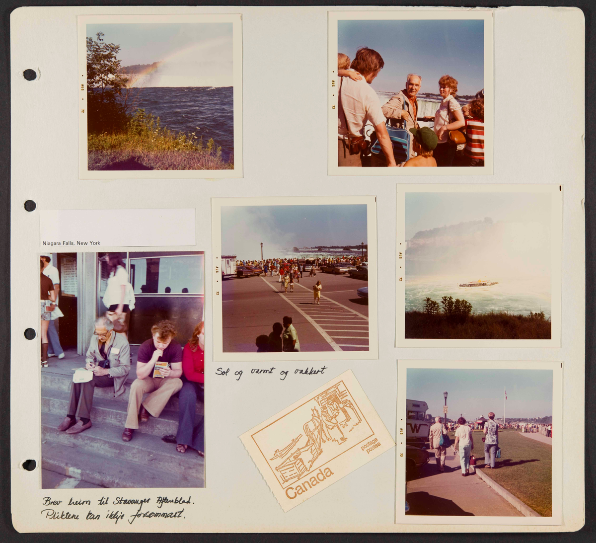 Album som dokumenterer reise til USA i 1972 "I Cleng Peersons fotspor". Albumet inneholder fotografier, reiserute, program, diverse brosjyrer, avisutklipp og tekster
