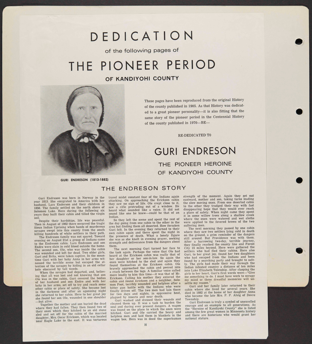Album som dokumenterer reise til USA i 1972 "I Cleng Peersons fotspor". Albumet inneholder fotografier, reiserute, program, diverse brosjyrer, avisutklipp og tekster