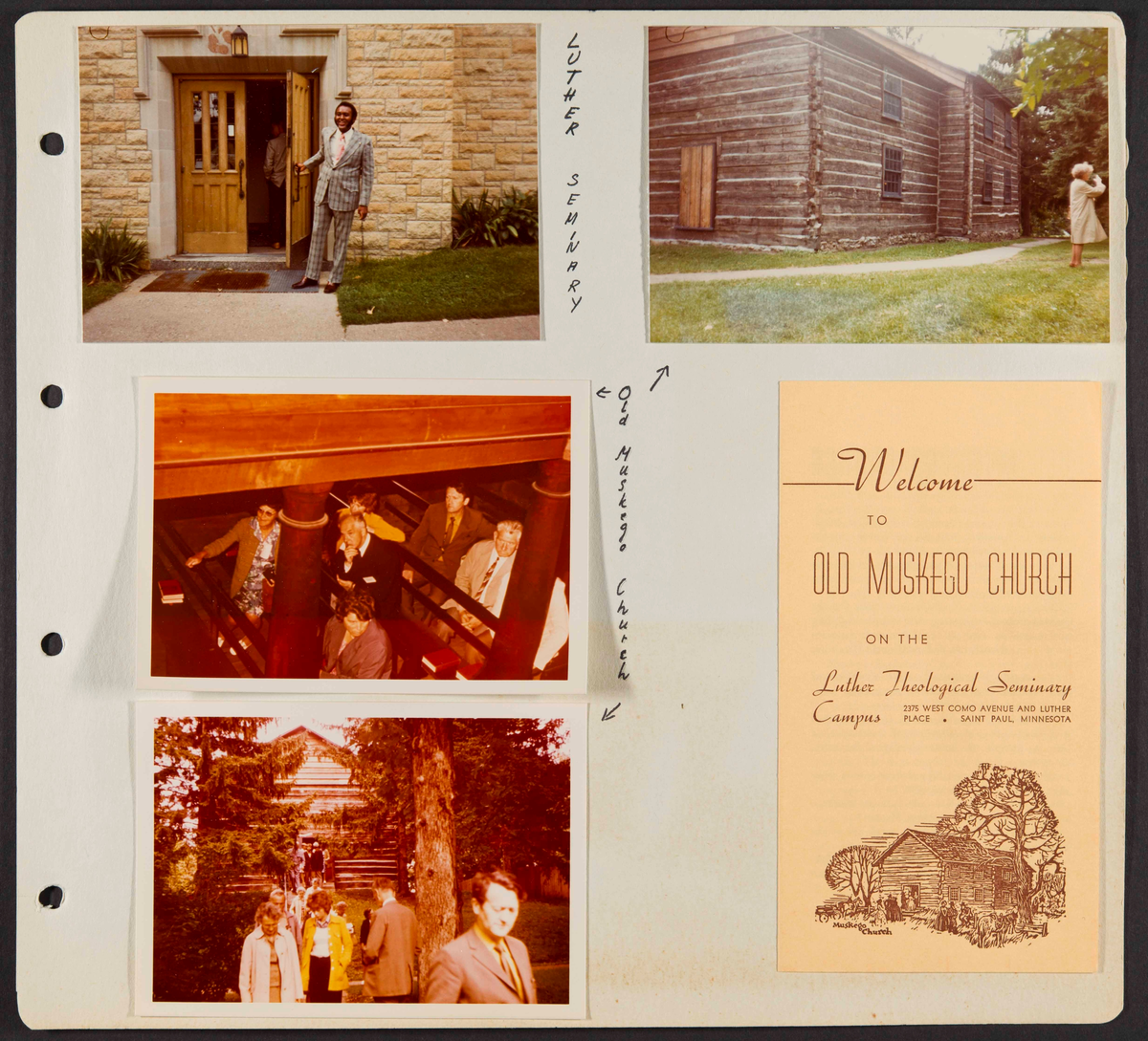 Album som dokumenterer reise til USA i 1972 "I Cleng Peersons fotspor". Albumet inneholder fotografier, reiserute, program, diverse brosjyrer, avisutklipp og tekster