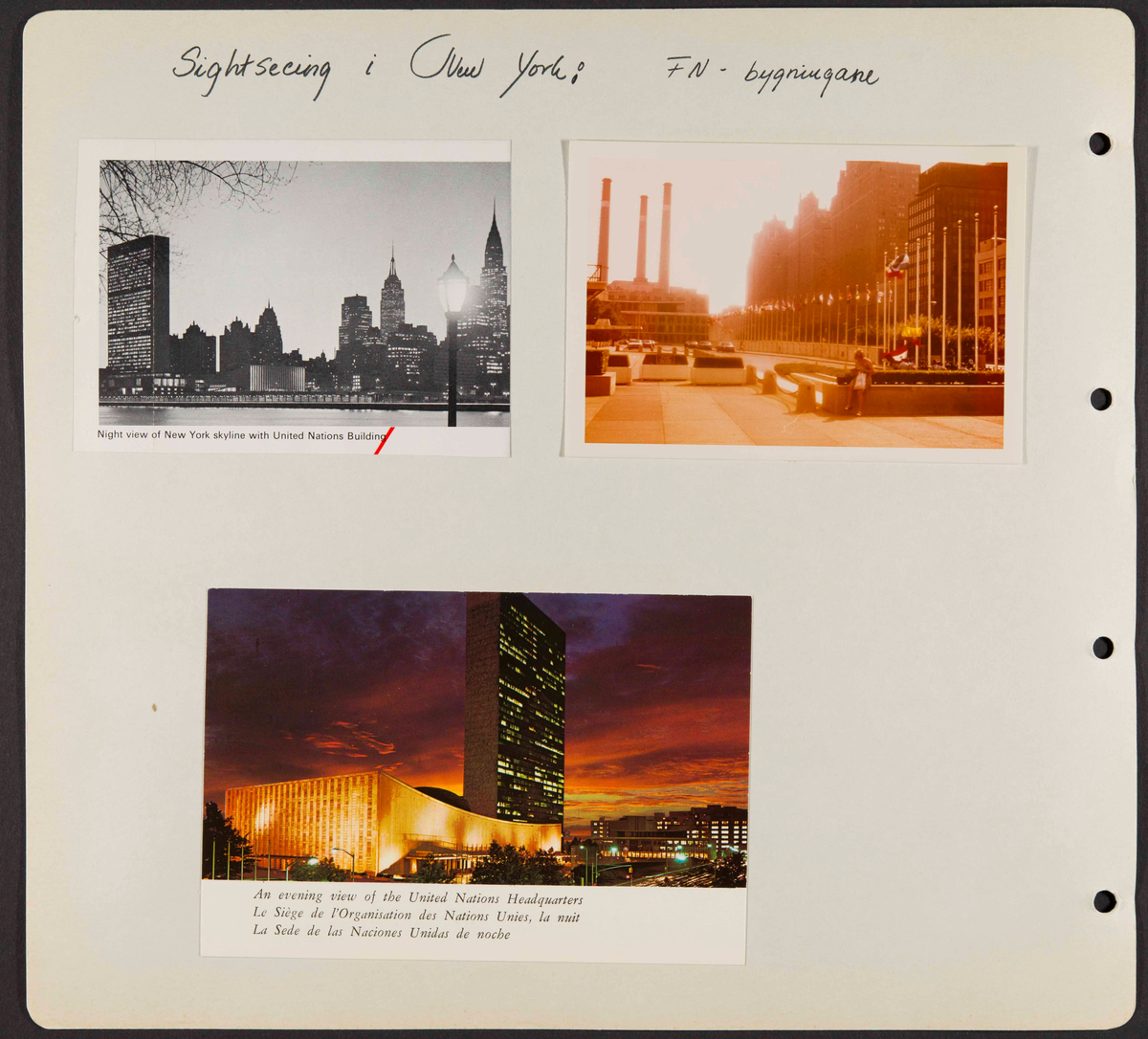 Album som dokumenterer reise til USA i 1972 "I Cleng Peersons fotspor". Albumet inneholder fotografier, reiserute, program, diverse brosjyrer, avisutklipp og tekster