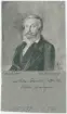 Porträtt på Kapten kanalingenjör friherre Sebistian von Otter född år 1791 och död år 1868.