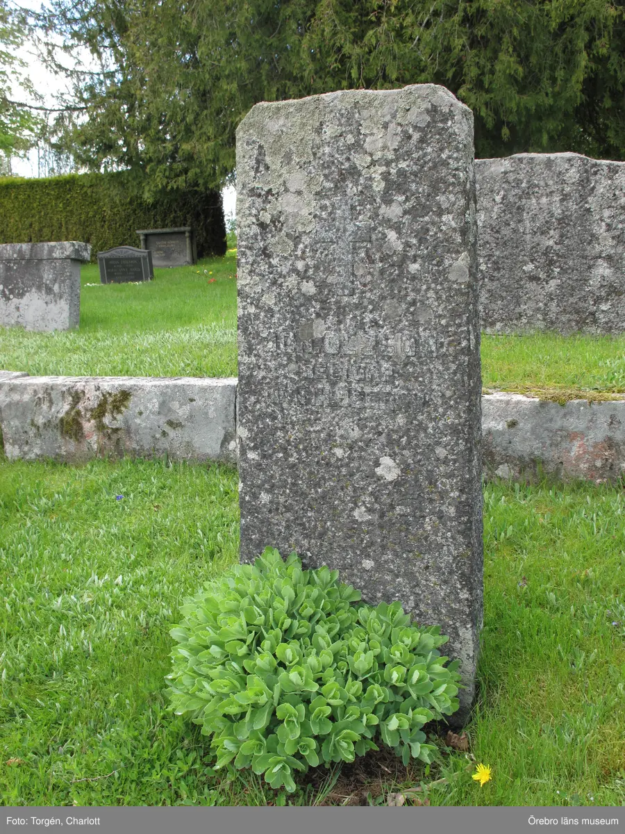 Axberg kyrkogård Inventering av kulturhistoriskt värdefulla gravvårdar 2015, Kvarter H.