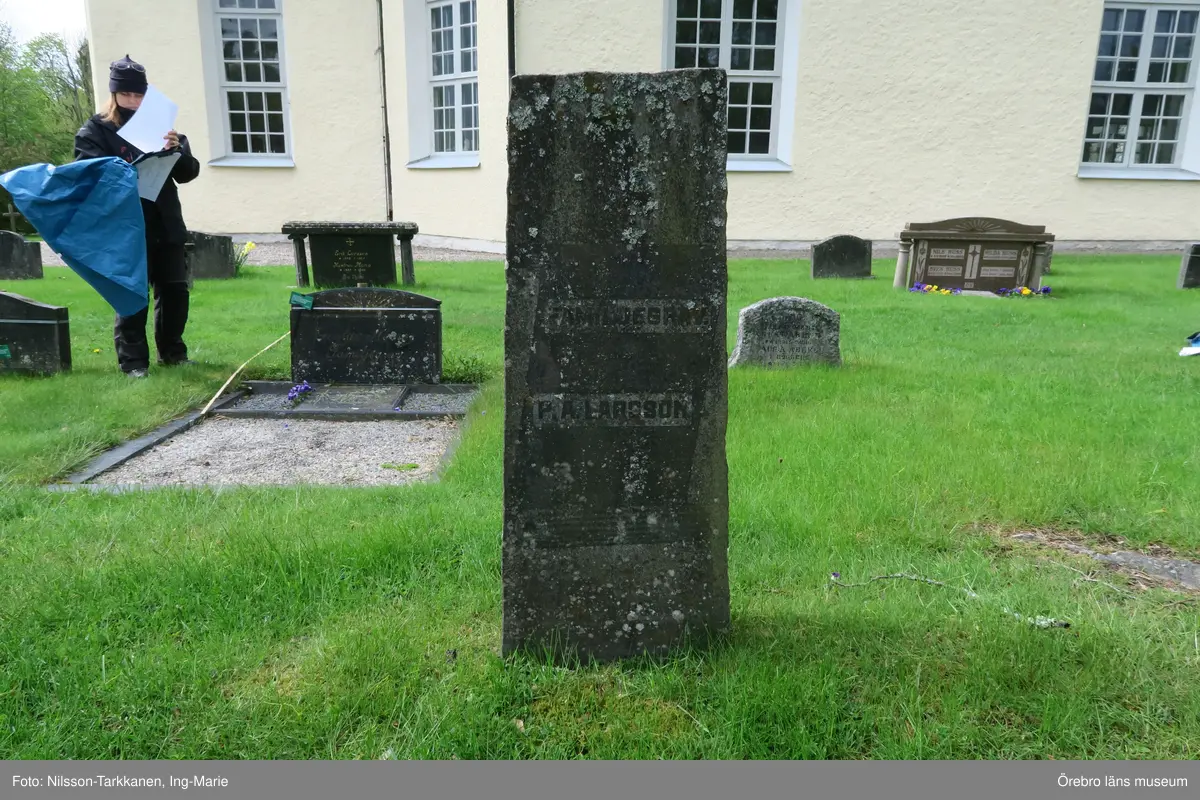 Axberg kyrkogård Inventering av kulturhistoriskt värdefulla gravvårdar 2015, Kvarter F.