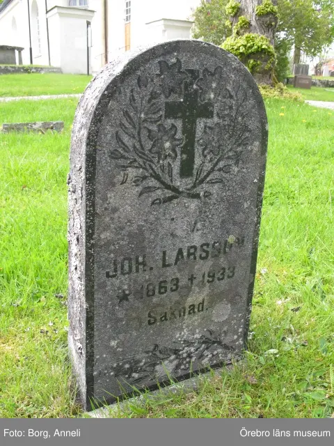 Axberg kyrkogård Inventering av kulturhistoriskt värdefulla gravvårdar 2015, Kvarter N.