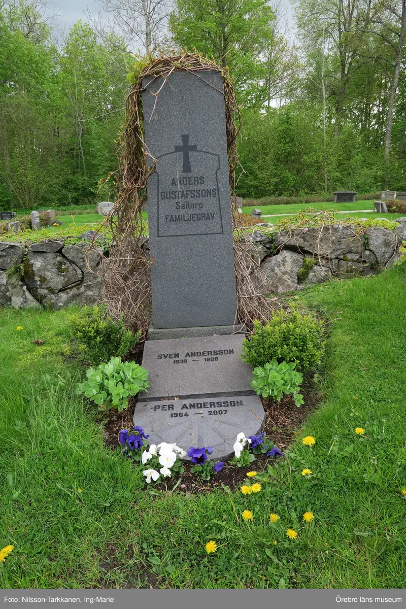 Axberg kyrkogård Inventering av kulturhistoriskt värdefulla gravvårdar 2015, Kvarter M.