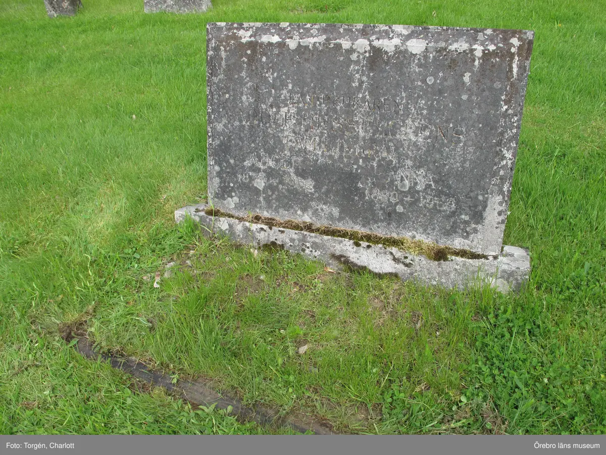 Axberg kyrkogård Inventering av kulturhistoriskt värdefulla gravvårdar 2015, Kvarter N.