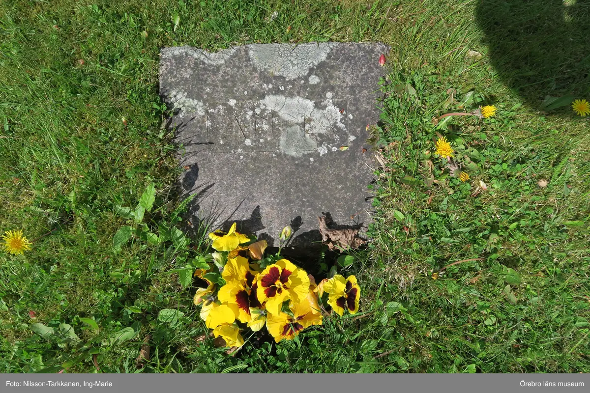 Axberg kyrkogård Inventering av kulturhistoriskt värdefulla gravvårdar 2015, Kvarter O.