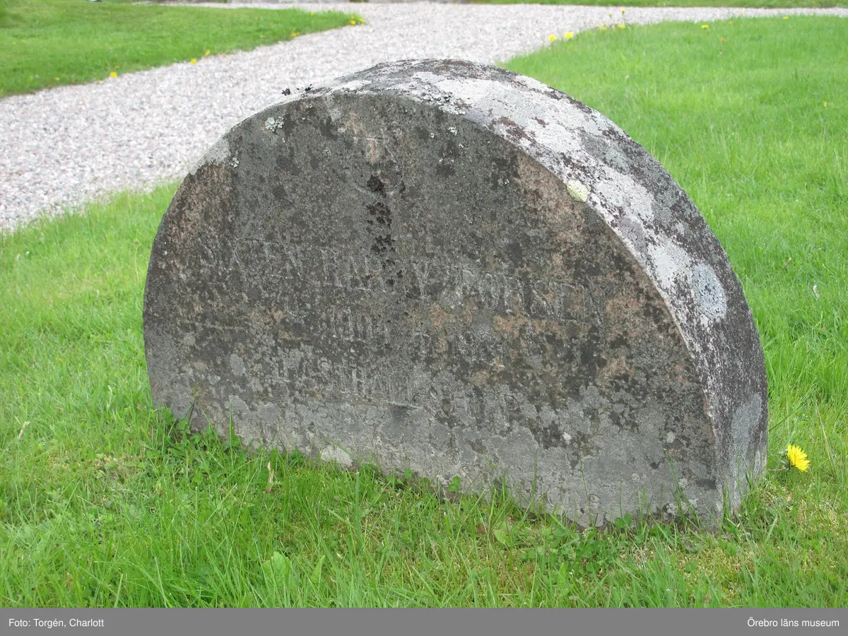 Axberg kyrkogård Inventering av kulturhistoriskt värdefulla gravvårdar 2015, Kvarter N.