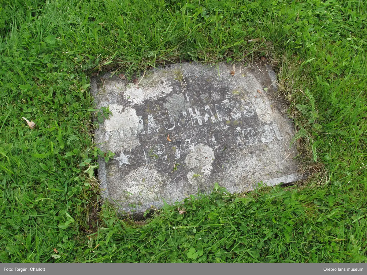 Axberg kyrkogård Inventering av kulturhistoriskt värdefulla gravvårdar 2015, Kvarter N.