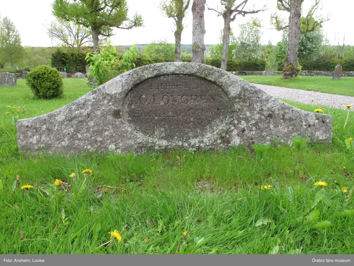 Axberg kyrkogård Inventering av kulturhistoriskt värdefulla gravvårdar 2015, Kvarter O.