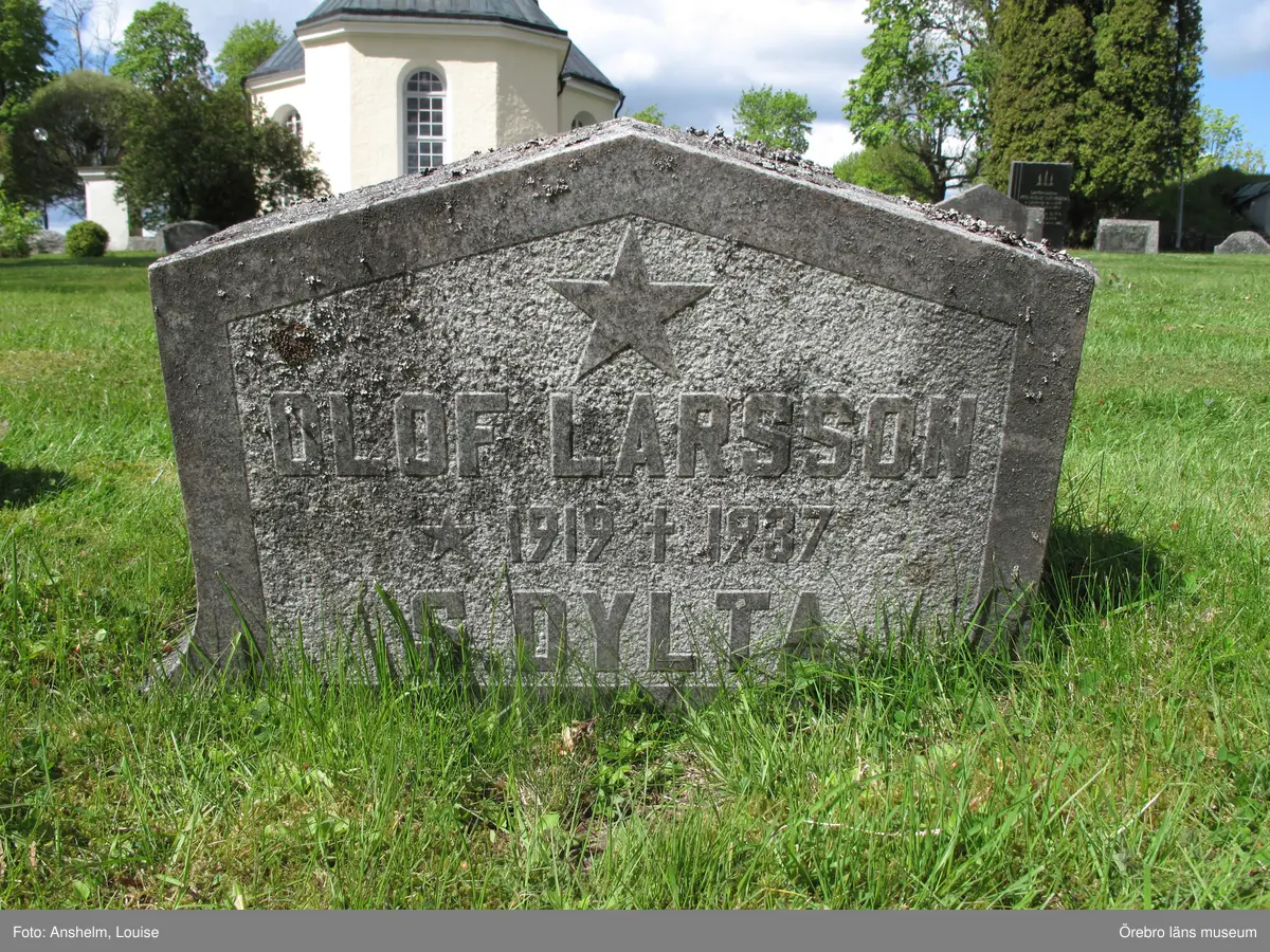 Axberg kyrkogård Inventering av kulturhistoriskt värdefulla gravvårdar 2015, Kvarter O.