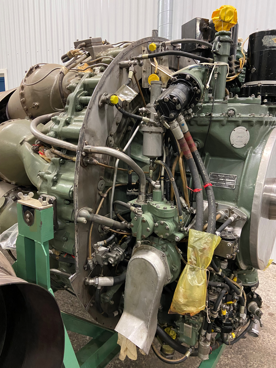 Flygmotor De Havilland Ghost RM 2B. Med efterbrännkammare. För flygplan  J 29F.