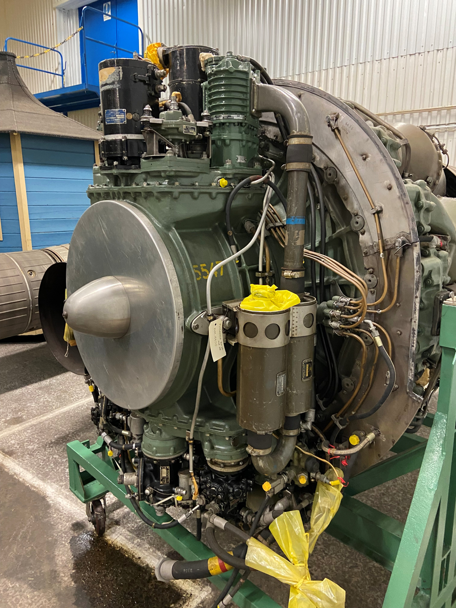 Flygmotor De Havilland Ghost RM 2B. Med efterbrännkammare. För flygplan  J 29F.