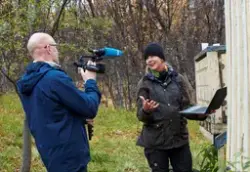 Birte Sandvik intervjues av NRK Troms og Finnmark