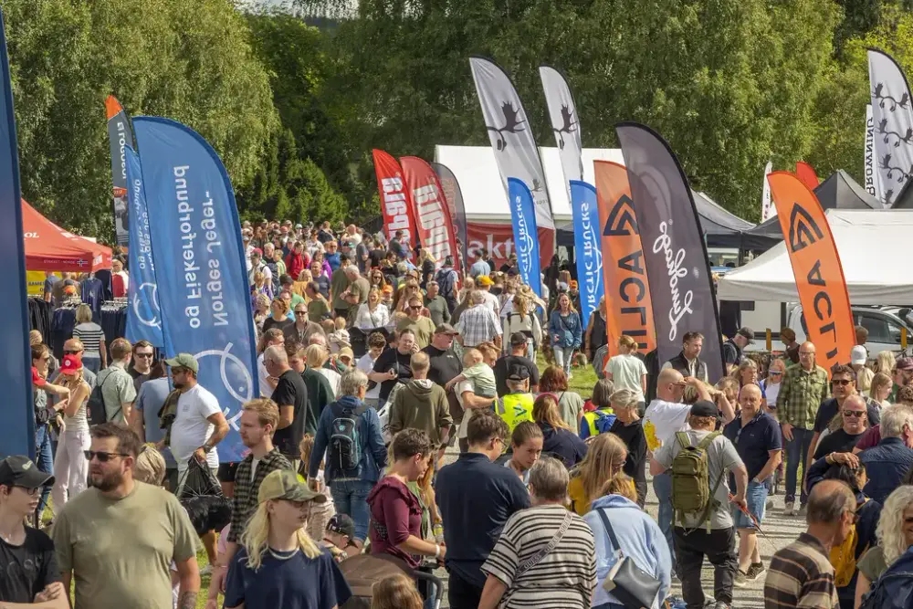 Folkemengde på De nordiske jakt og fiskedagene 