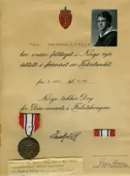 Diplom med medalje