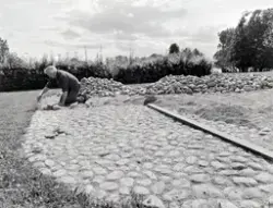 BROSTEINSLEGGING I URTEHAGEN, GUNNAR RØISLIHDH. 100