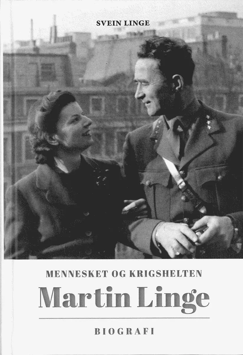 bokomslag av boka Mennesket og krigshelten Martin Linge