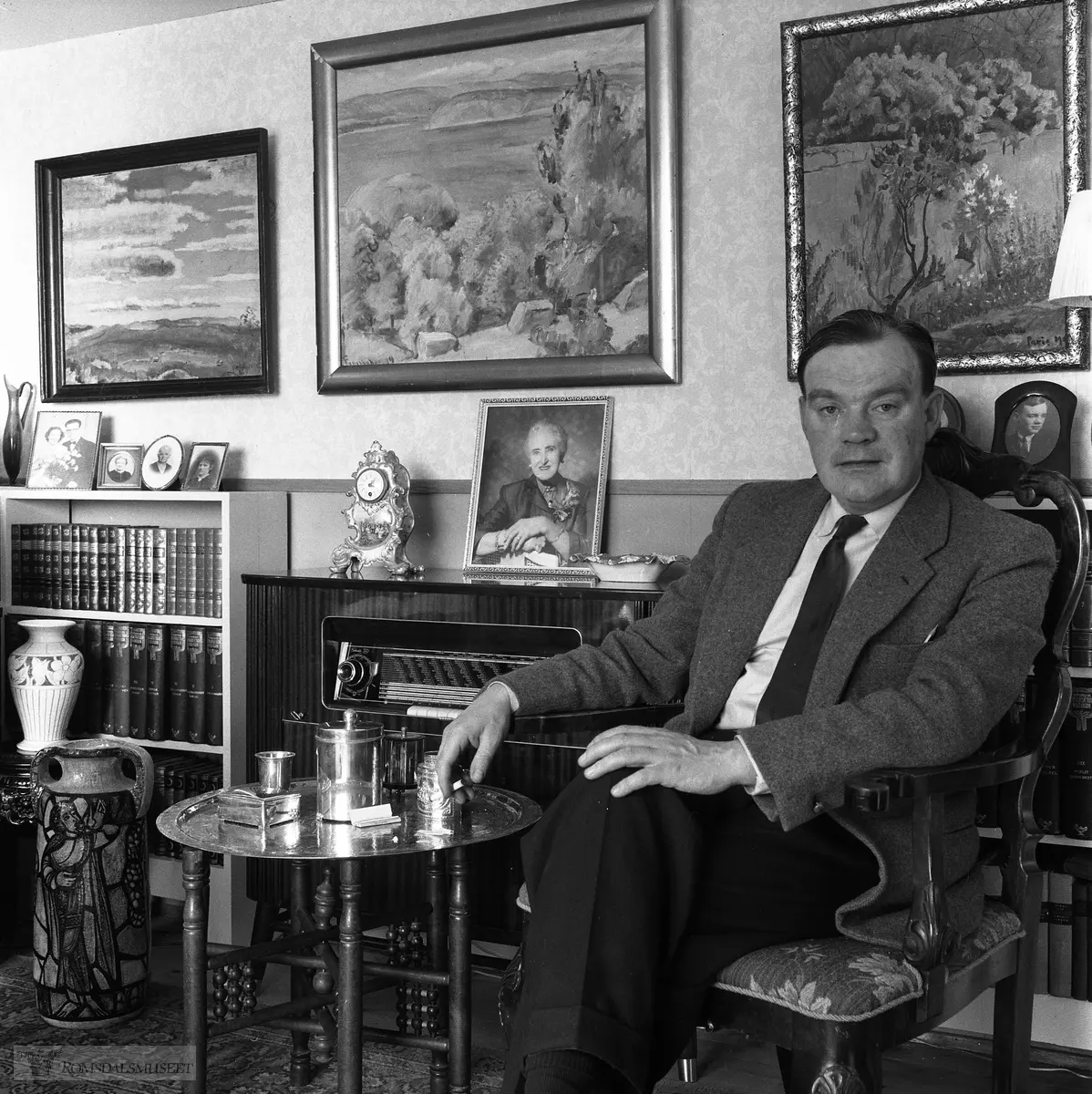 Birger Kildal i Boråsvegen 4 Molde på 1960-talet.