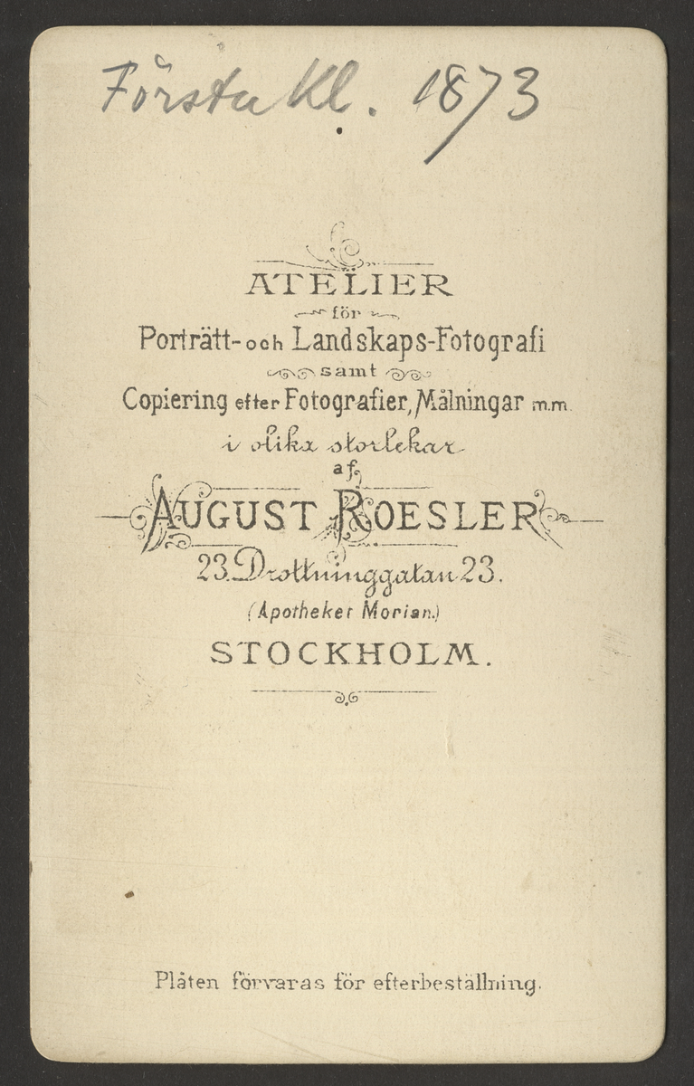 Första klassen 1873