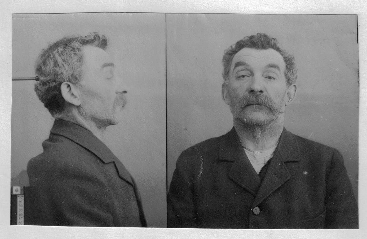 Fangeportrett Rudolf Fredrik Hansen