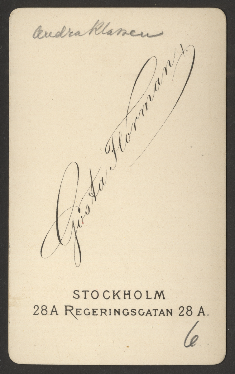 Johan Axel Börtzell ant.v. KSS 1882