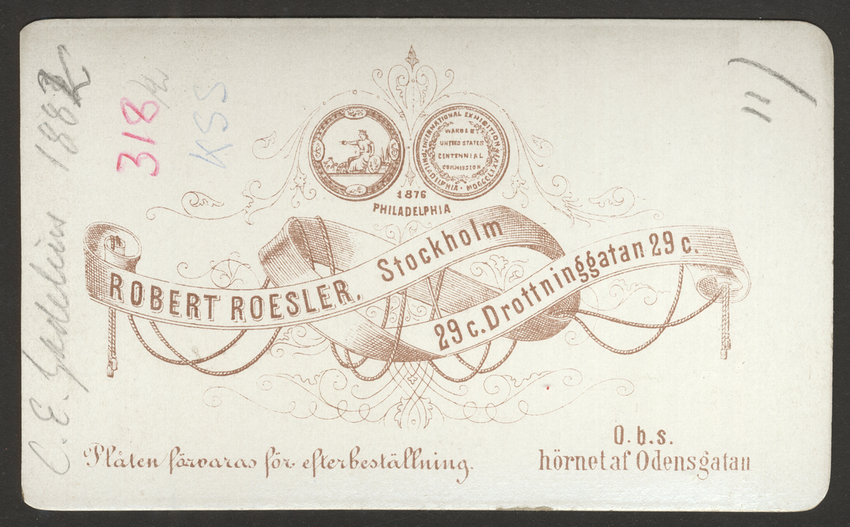 Carl Erik Gadelius ant,v. KSS 1882