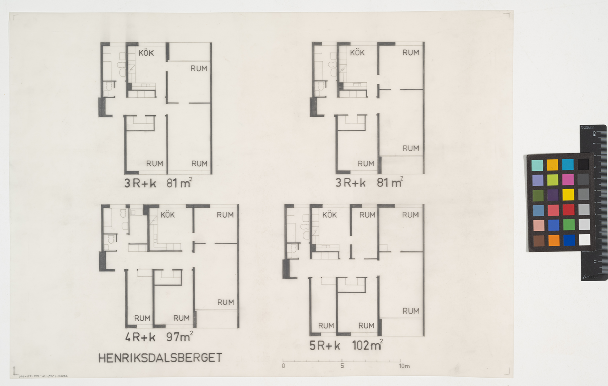 Henriksdalsberget.
Bostadsplaner.